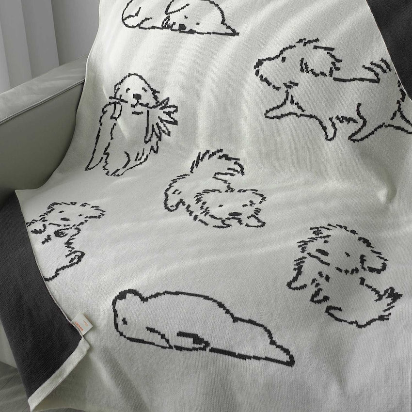 Puppy Reversible Knit Blanket - Image 3