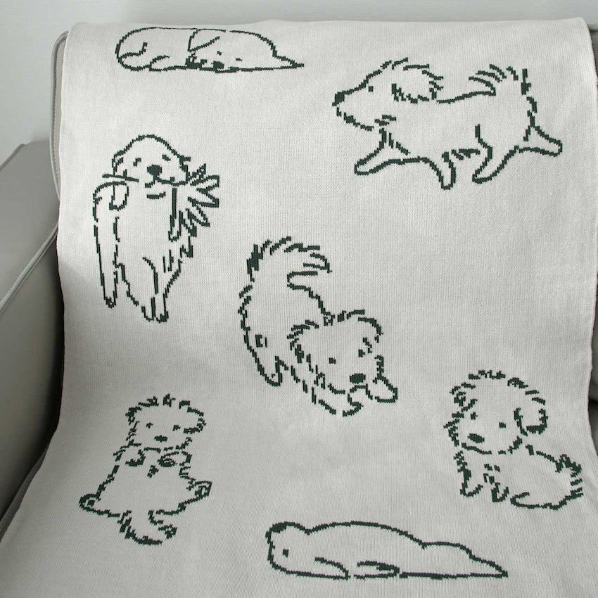Puppy Reversible Knit Blanket - Image 7