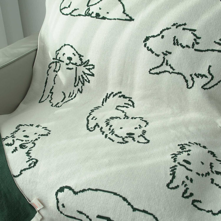 Puppy Reversible Knit Blanket - Image 8