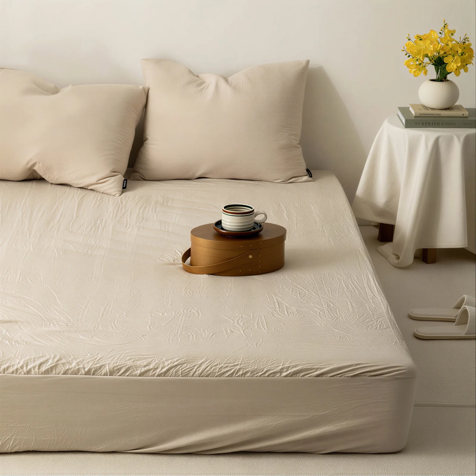 Pure Touch Antibacterial Washed Mattress Fitted Sheet - Image 5