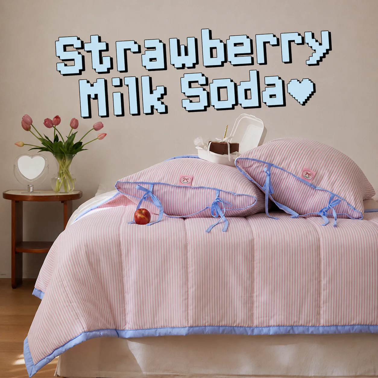 Ribbon Cake Fitted Pad Bedding Set (Transitional & Summer) - Image 3