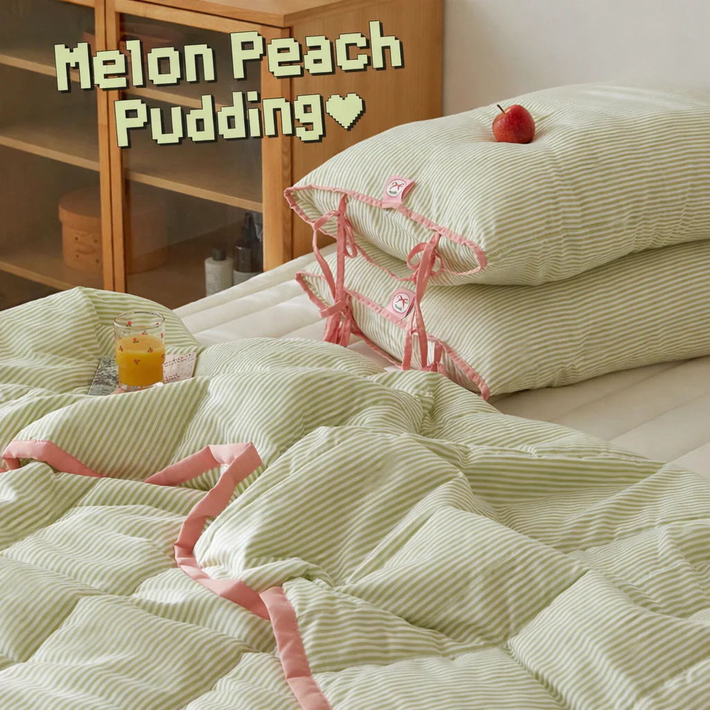 Ribbon Cake Fitted Pad Bedding Set (Transitional & Summer) - Image 7