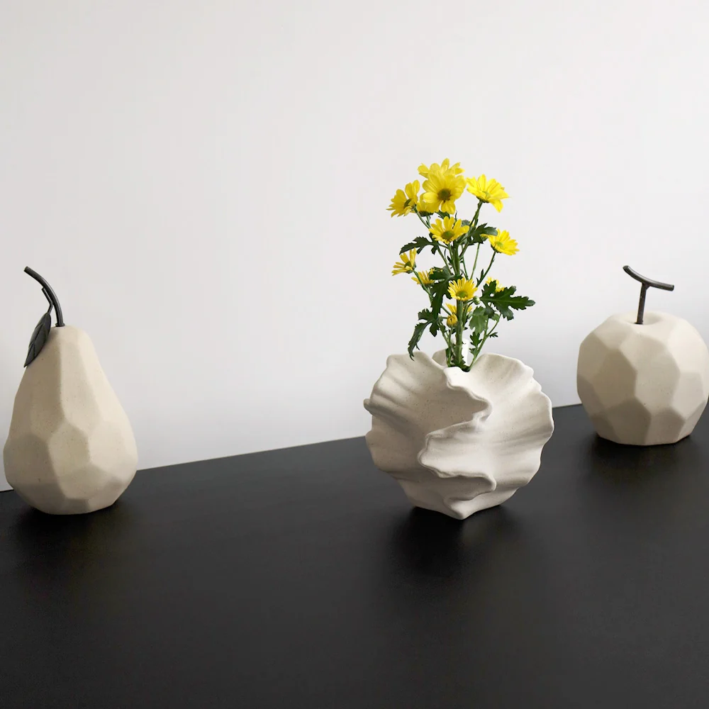Ruffled Ceramic Vase - Image 7