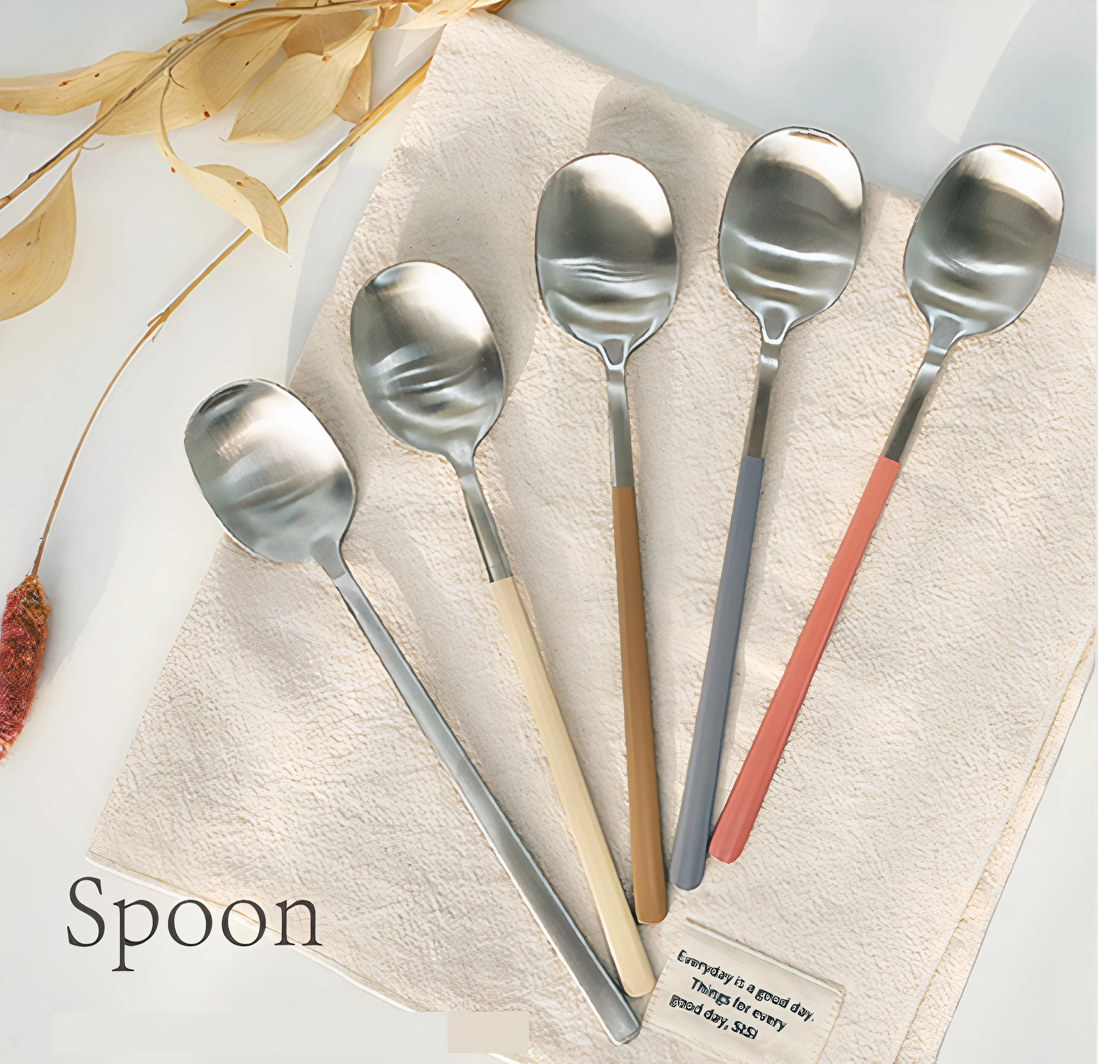 Seoul Minimalist Matte Spoon & Chopstick Set for 4 (8-Piece) - Image 4
