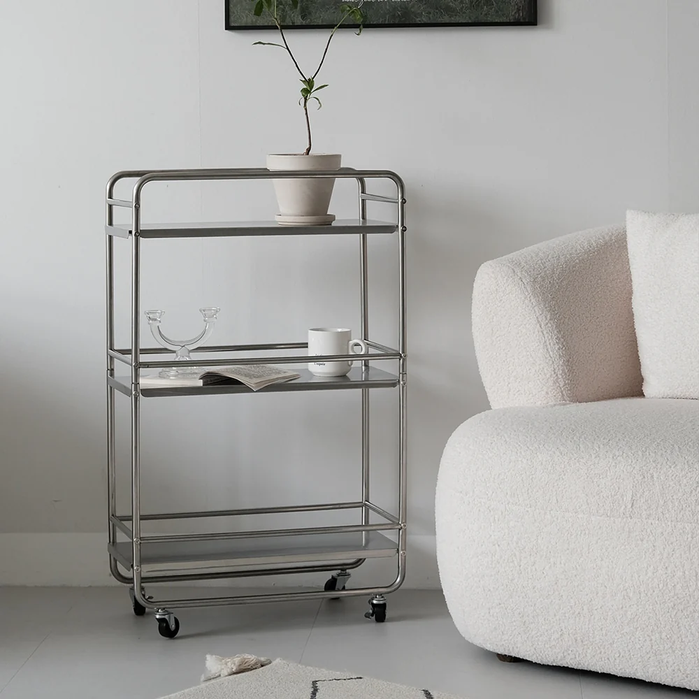 Slim Rolling Metal Storage Cart - Image 8