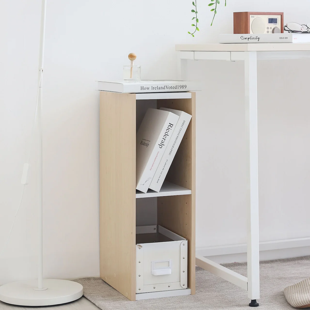 Slim Wood Side Shelf - Image 5