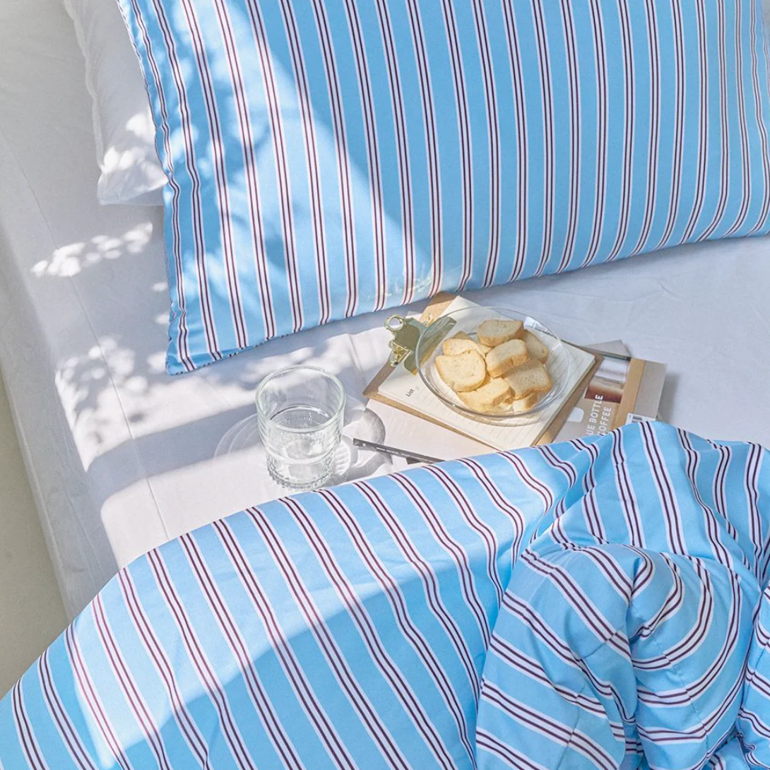 Soft Stripe Comforter & Pillow Set (Eco Corn Fill) - Image 18