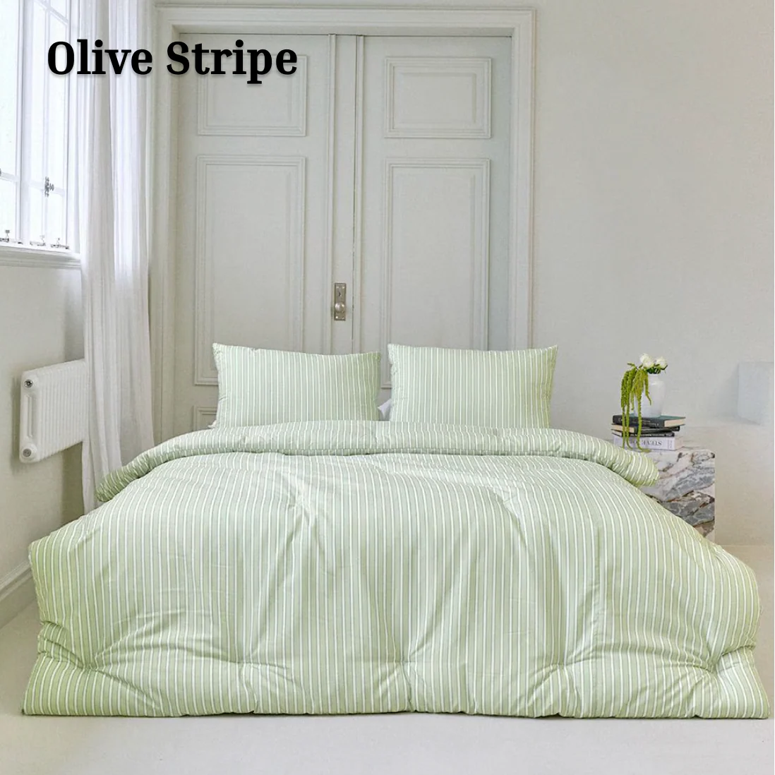 Soft Stripe Comforter & Pillow Set (Eco Corn Fill) - Image 9