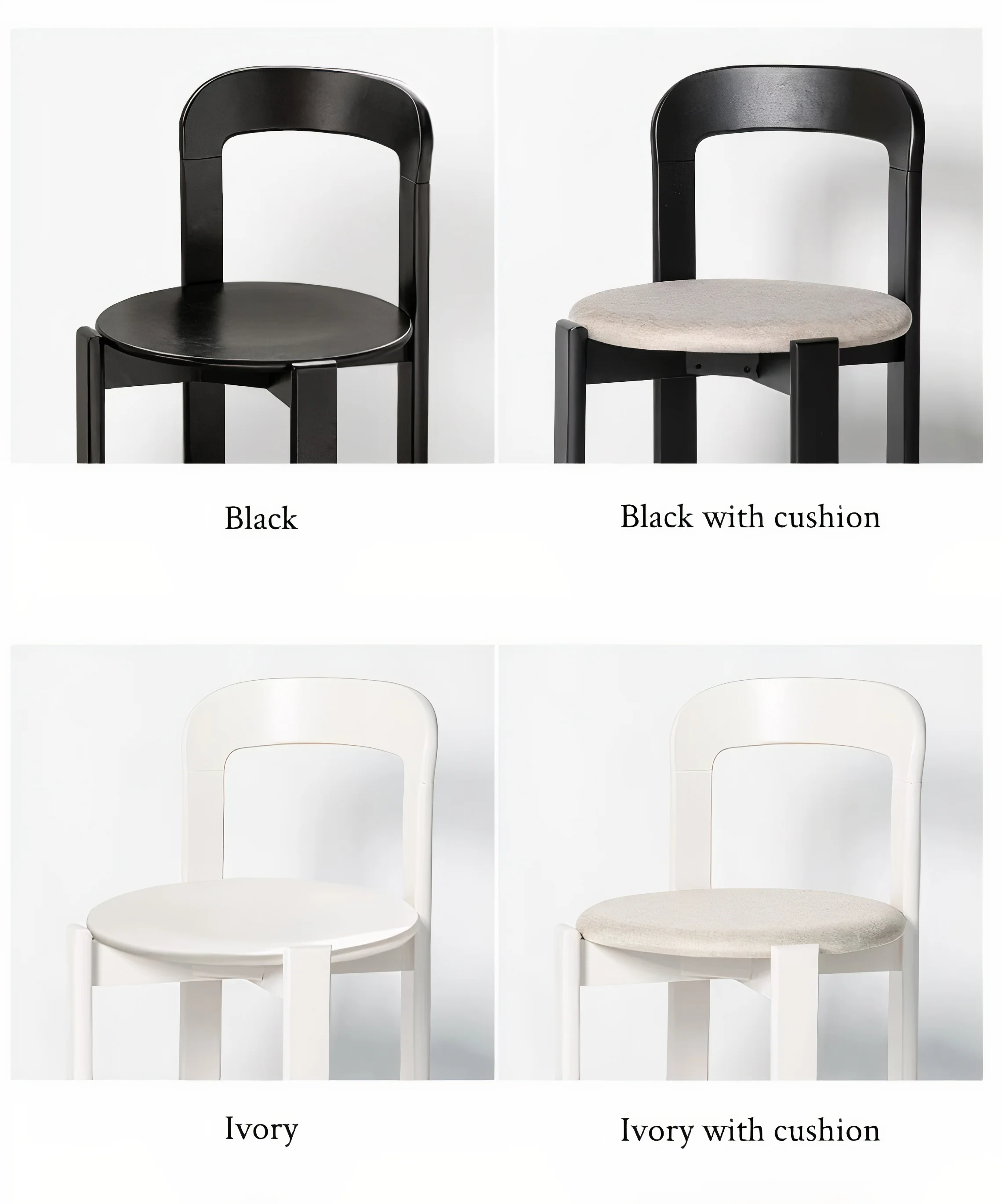 Solid Wood Curve Back Dining Chair - Image 9