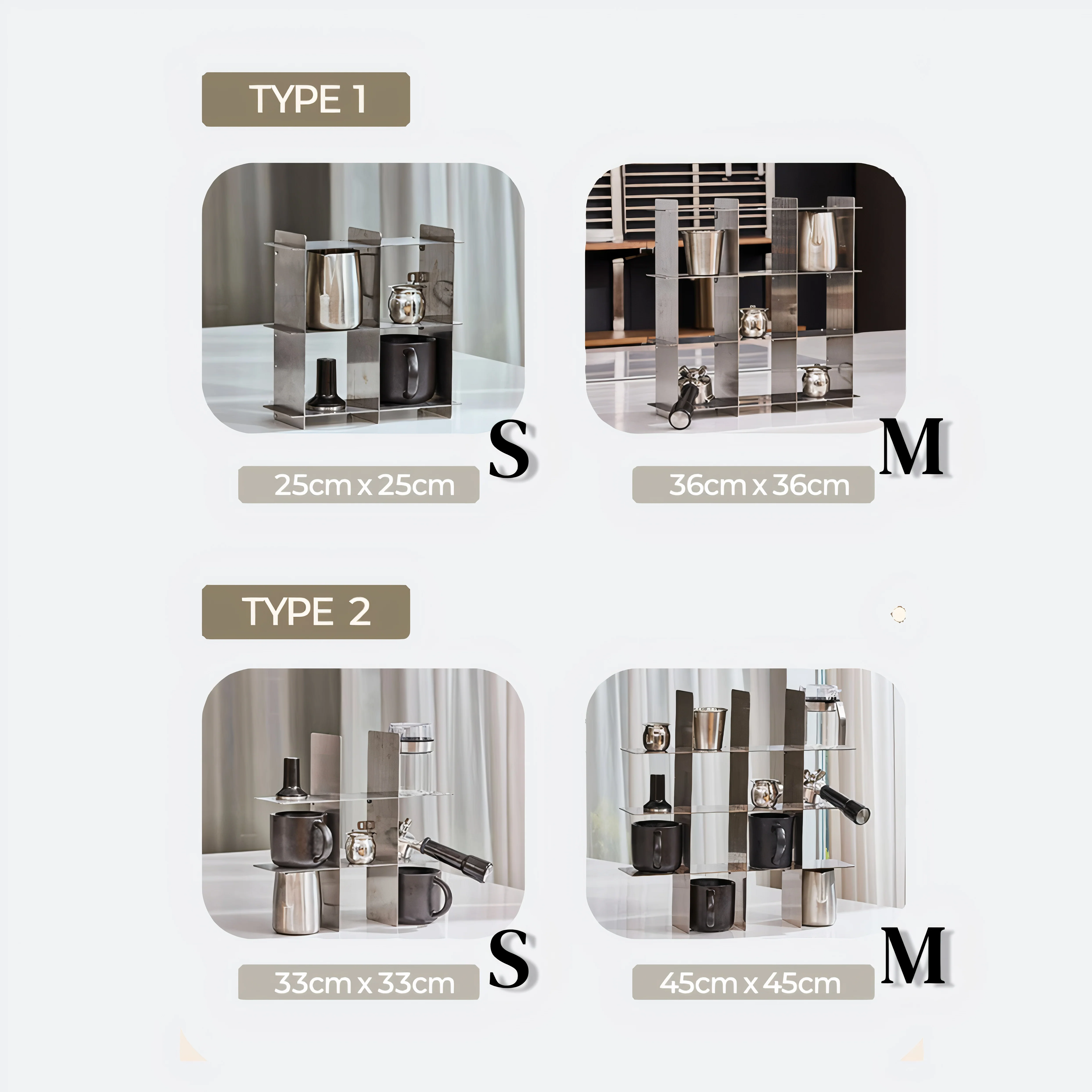 Stainless Grid Storage Shelf - Image 3