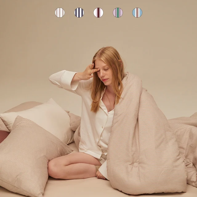 Modern Stripe All Season Comforter Set - Image 6