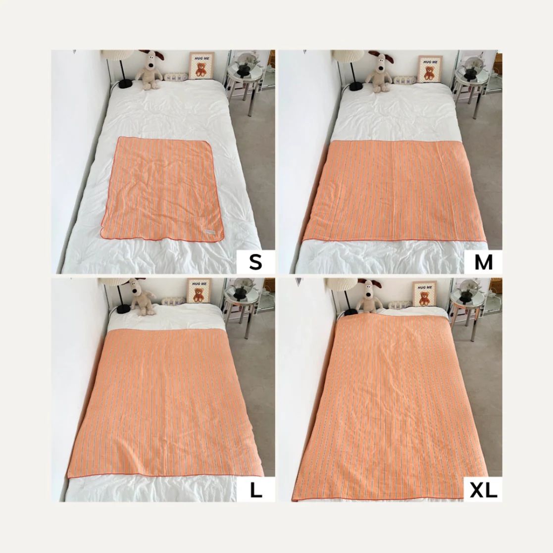 Striped Double-Layer Gauze Blanket - Image 9
