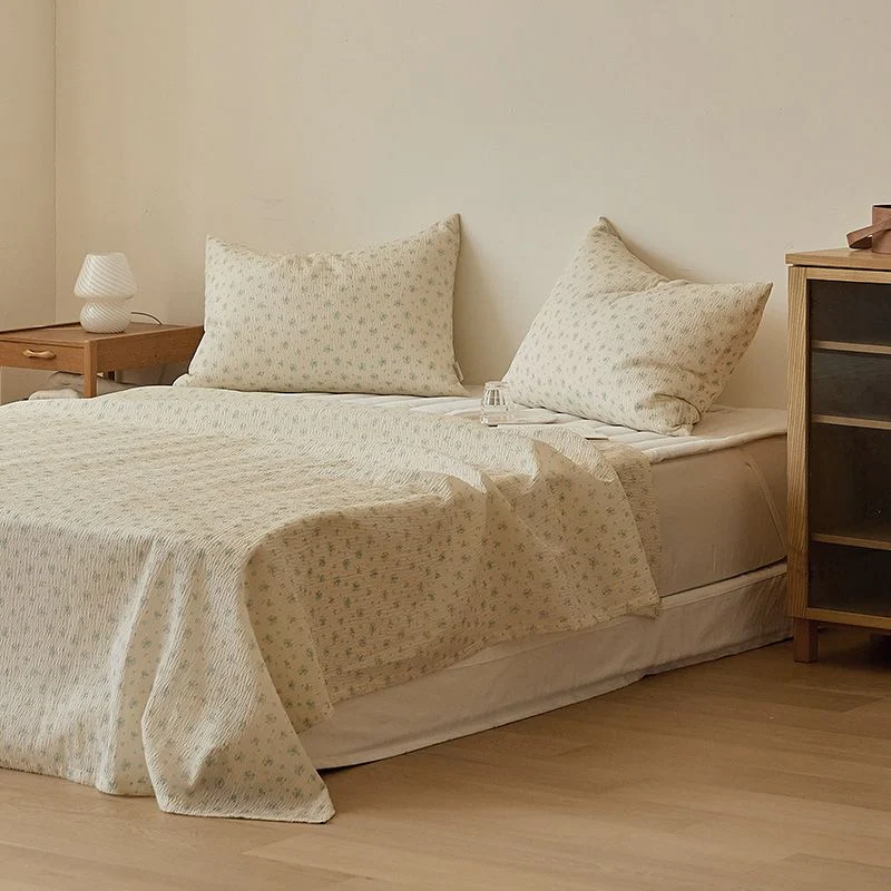 Summer Romance Seersucker Light Blanket + Pillowcase Set - Image 7