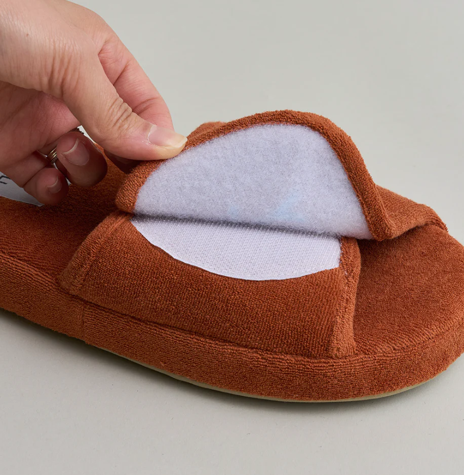 Terry Velcro Memory Foam Cloud Comfort Slippers - Image 8