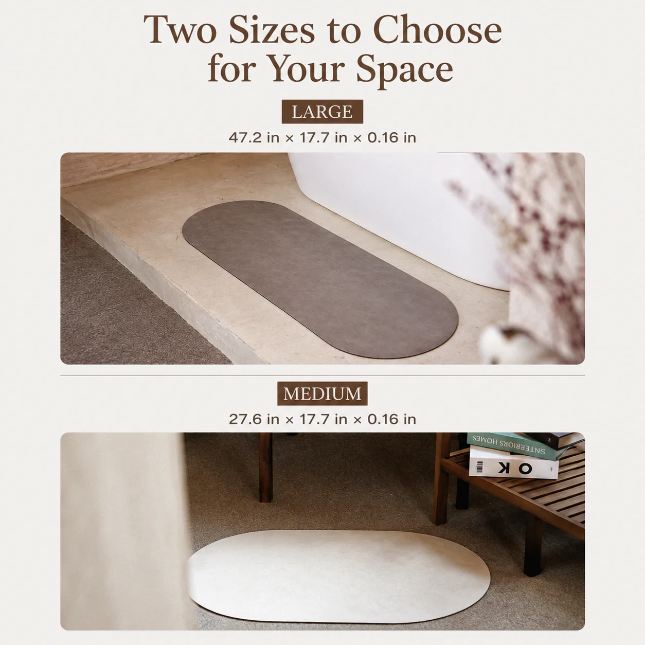 Washable 4th-Generation Diatomite Bath Mat - Image 3