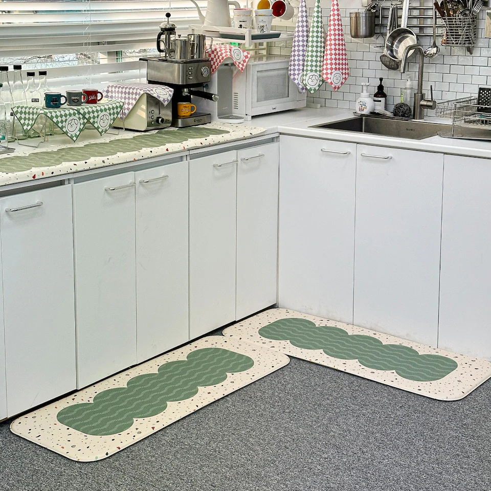 Wave Terrazzo Kitchen Cushion Mat - Image 2