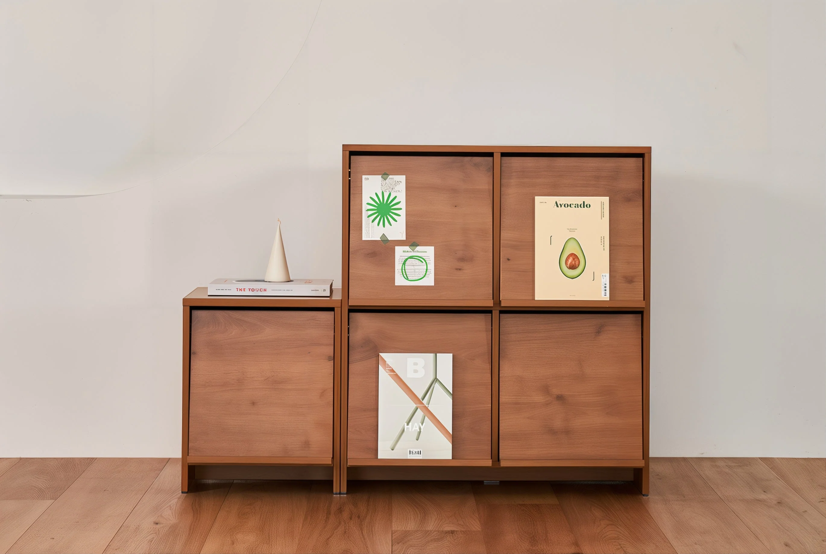 Wooden Bedside Table with Front Magazine Rack - Image 15