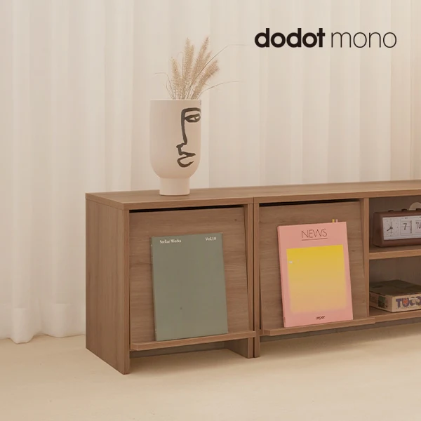 Wooden Bedside Table with Front Magazine Rack - Image 6