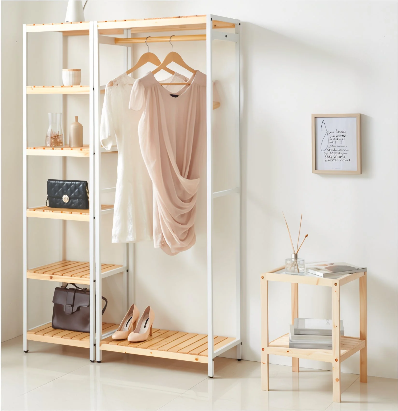 Wooden Tempered Glass Side Table - Image 9